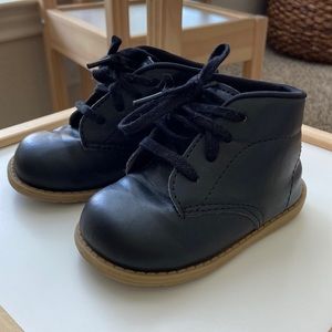 Black dress shoes for children